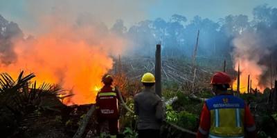 Dukung Penanganan Karhutla di Berau, Kementerian PU Kerahkan Peralatan dan Pasokan Air